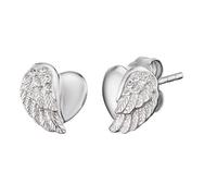 Engelsrufer Damen Ohrstecker 'Herzflügel' silber, Größe One Size, 3741269 Silber One Size