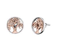 Engelsrufer Ohrstecker ERE-LILTREE-BICOR Lebensbaum 12 mm 925er Silber rhodiniert/rosévergoldet