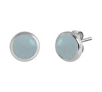 Engelsrufer Damen Ohrstecker ERE-BA-ST, Sterling Silber, Blauer Achat 10 mm, nickelfrei