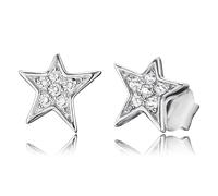 Engelsrufer ERE-LILSTAR-ZI-ST Damen Ohrstecker Stern Silber Weiß