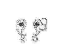 Engelsrufer Ohrstecker Damen Yin Yang – 925er Silber rhodiniert, Zirkoniasteine, 17×7,7 mm