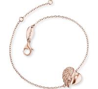 Engelsrufer ERB-LILHAERTWING-R Armband Herzflügel Rose Weiß 17,5 cm