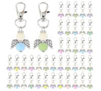 EngGlück Schutzengel Anhänger 40 Stück, Engel Anhänger, Kleine Glücksbringer Schutzengel Schlüsselanhänger Set, Abschiedsgeschenk Geschenke zum Weihnachten