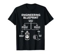 Engineering Blueprint Does It Move Engineer Men T-Shirt