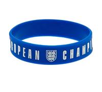 England Lionesses European Champions Wappen Silikon Armband Blau Weiß One Size