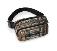 England UK Retro London Telefon-Gürteltasche mit verstellbarem Riemen, modische Hüfttasche für Outdoor-Sport, Wandern, weiß, 20 x 13 cm, voll bedruckte Hüfttasche