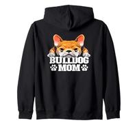 Englische Bulldogge Mama süße Bulldogge Mama lustige Frauen Kapuzenjacke