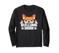 Englische Bulldogge Mama süße Bulldogge Mama lustige Frauen Langarmshirt