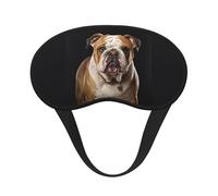 Englische Bulldogge Schlafmaske für Seitenschläfer, Verdunkelungs-Augenmaske für Damen und Herren, Nulldruck-Schlafmasken, weiche, atmungsaktive Augenabdeckung, bequeme Augenbinde, Lidschatten für