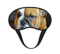 Englische Bulldogge Welpe,Vollständige Augenabdeckungen, lichtundurchlässige Schlafmasken, Verdunkelungs-Augenschützer