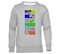 Enigmae JoJo’s Bizarre Adventure Group Jumper Unisex Herren Damen Lange Ärmel Grau Sweatshirt Men Women Sweater Grey M