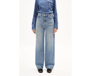 ENIJAA | Jeans Wide Leg High Waist Bio-Baumwoll Mix Non-Stretch - blau (33-32)