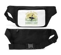 Enjoy The Summer Surf in Blue Paradise Unisex Hüfttasche schwarz