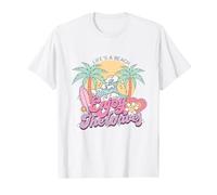 Enjoy The Waves Surfer Summer Tropical Beach Retro für Kinder und Mädchen T-Shirt