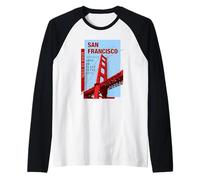 Enjoy Wear Cool San Francisco Golden Gate Bridge Graphic Raglan