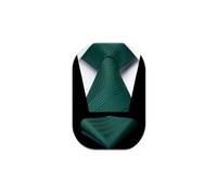 Enlision Krawatte Grün Herren Streifen krawatte mit Einstecktuch Set Seide Krawatten für Herren für Hochzeit Formelle Geschäfte Weihnachten,Grün