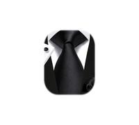 Enlision Schwarz Krawatte Herren Seide Hochzeit Krawatten und Einstecktuch mit Manschettenknöpfe Set Elegant Einfarbig Seidenkrawatte mit Taschentuch Business Party