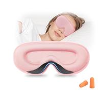 ENNSOO Schlafmaske für Seitenschläfer, Damen und Herren, Augenmaske zum Schlaflichtblockieren, 3D-konturierte Cup-Schlafmaske, weiche, atmungsaktive Schlaf-Augenmaske mit verstellbarem Gummiband für