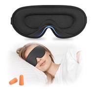 ENNSOO Schlafmaske für Seitenschläfer, komplettes 2er-Pack, lichtblockierend, Nulldruck, 3D-Schlafmaske für Damen und Herren, weich, atmungsaktiv, Verdunkelung, Reise-Nacht-Augenbinde,