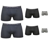 Enrico Coveri 6 Boxershorts für Herren, Baumwolle, bi-elastisch, Art. EB1000, Schwarz/Blau/Grau, XXL