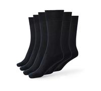 Enrico Coveri 6 Paar Herren Socken aus weicher merzerisierter Baumwolle für Arbeit und Freizeit, atmungsaktiv, verstärkte Zehen- und Fersenpartie, OEKO-TEX zertifiziert, Marineblau, 12.5-13