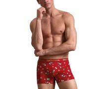 Enrico Coveri Boxershorts Weihnachten Herren und Jungen Muster Geschenkidee Weihnachten Rot Christmas, EB22, Medium-Large