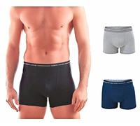 Enrico Coveri Herren-Boxershorts, super Angebot, 3 und 6 Stück, Boxershorts für Herren, elastisch, außen, 3 Stück - schwarz, XXL