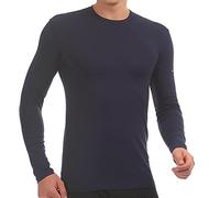 Enrico Coveri Langarmshirt aus bi-elastischer Baumwolle, blau, XL