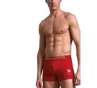 Enrico Coveri Weihnachts-Boxershorts für Herren, Fantasie, rot, L