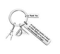 ENSIANTH Schlüsselanhänger für Mathematiklehrer, Dankeschön, Geschenk für Mathematiklehrer, Wertschätzung, Mathematik-Schmuck, Geschenke für einen wirklich großartigen Lehrer ist schwer zu finden, L,