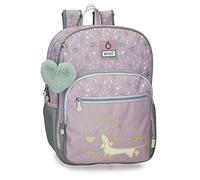Enso Beautiful Day Purple Schulrucksack, anpassbar an Trolley, 30 x 38 x 12 cm, Polyester, 13,68 l