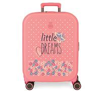 Enso Little Dreams Cabin Luggage Pink 40x55x20 cms Starrer ABS Hartschalenkoffer Integriertes TSA Schloss 37L 2,74 kg 4 Doppelrollen Handgepäck...