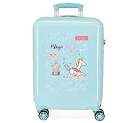 Enso Magic Unicorn Kabinentrolley, blau, 38 x 55 x 20 cm, starr, ABS-Kombinationsverschluss, 34 l, 2 kg, 4 Räder, Handgepäck