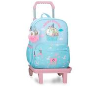 Enso Unicorn Paradise Schulrucksack mit Trolley Türkisblau 30x38x12 cm Polyester 13.7L
