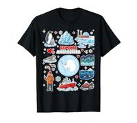 Entdecken Sie die Antarktis Polar Adventure Travel Souvenir Grafik Preisgünstiges Grafik-T-Shirt
