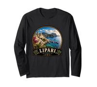 Entdecken Sie die wunderschöne Küstenlandschaft von Lipari Italien Langarmshirt