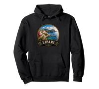 Entdecken Sie die wunderschöne Küstenlandschaft von Lipari Italien Pullover Hoodie