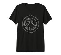 Entdecken Sie mehr Traveler Wandern Trekking Laufen Grafikkunst Premium T-Shirt