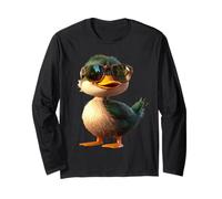 Ente mit Sonnenbrille Stockente Entlein Erpel Kleine Enten Langarmshirt