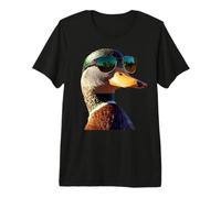 Ente mit Sonnenbrille Stockente Entlein Erpel Kleine Enten Premium T-Shirt