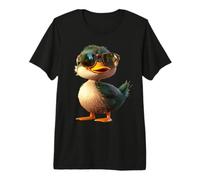 Ente mit Sonnenbrille Stockente Entlein Erpel Kleine Enten Premium T-Shirt