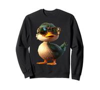 Ente mit Sonnenbrille Stockente Entlein Erpel Kleine Enten Sweatshirt