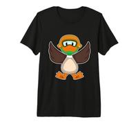 Ente Pilot Pilotenmütze Premium T-Shirt