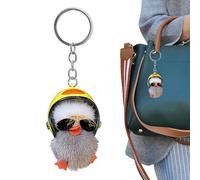 Enten-Schlüsselanhänger - Plüsch-weicher Pelzanhänger | Plüsch-Schlüsselanhänger, Süßer Taschenanhänger, Dekoratives Accessoire | Für Männer Frauen Rucksack Geldbörse Handtasche Autoschlüssel Geschenk