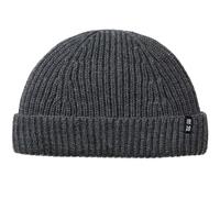Enter the Complex® Kurze Fisherman Beanie, Docker Mütze, Herren und Damen, Trawler Beanie, 100% Merino Wolle, Rollmütze, Anthrazit