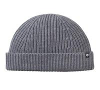 Enter the Complex® Kurze Fisherman Beanie, Docker Mütze, Herren und Damen, Trawler Beanie, 100% Merino Wolle, Rollmütze, Grau