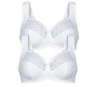 Entlastungs-BH ANITA "2er Pack Entlastungs BH Havanna", Damen, Gr. 100, Cup D, beige (crystal crystal), Spitze, Obermaterial: 86% Polyamid PA. 14% Elasthan EL., BHs Entlastungs-BH (10170312-100) cryst