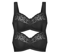 Anita 2er Pack Entlastungs BH ohne Bügel Havanna 5813 Gr. 105F in Schwarz