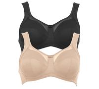 Entlastungs-BH ANITA "Komfort BH Clara", Damen, Gr. 110, Cup D, bunt (beige schwarz), Obermaterial: 85% Polyamid PA. 15% Elasthan EL., BHs Entlastungs-BH (92811536-110) beige schwarz