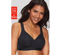 PETITE FLEUR Soft-BH Damen weiß+schwarz Gr.105F